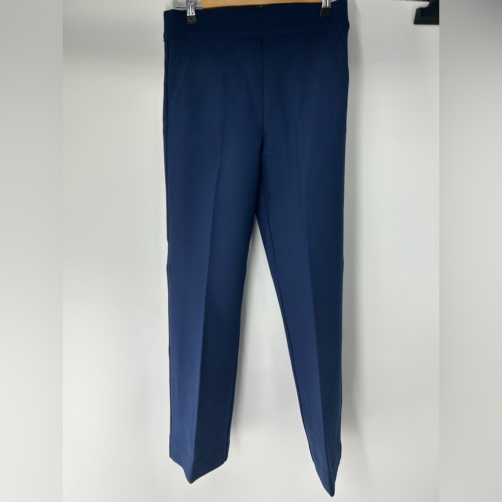 SPANX Navy Perfect Pant Kick Flare Stretch Pants Size Small
